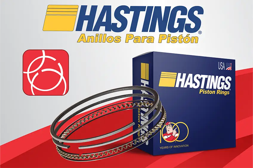 Hastings anillos para pistón